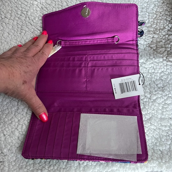 💐VERA BRADLEY Crossbody WALLET 💜💖African Violet NWT— Regular $54 - Picture 5 of 5